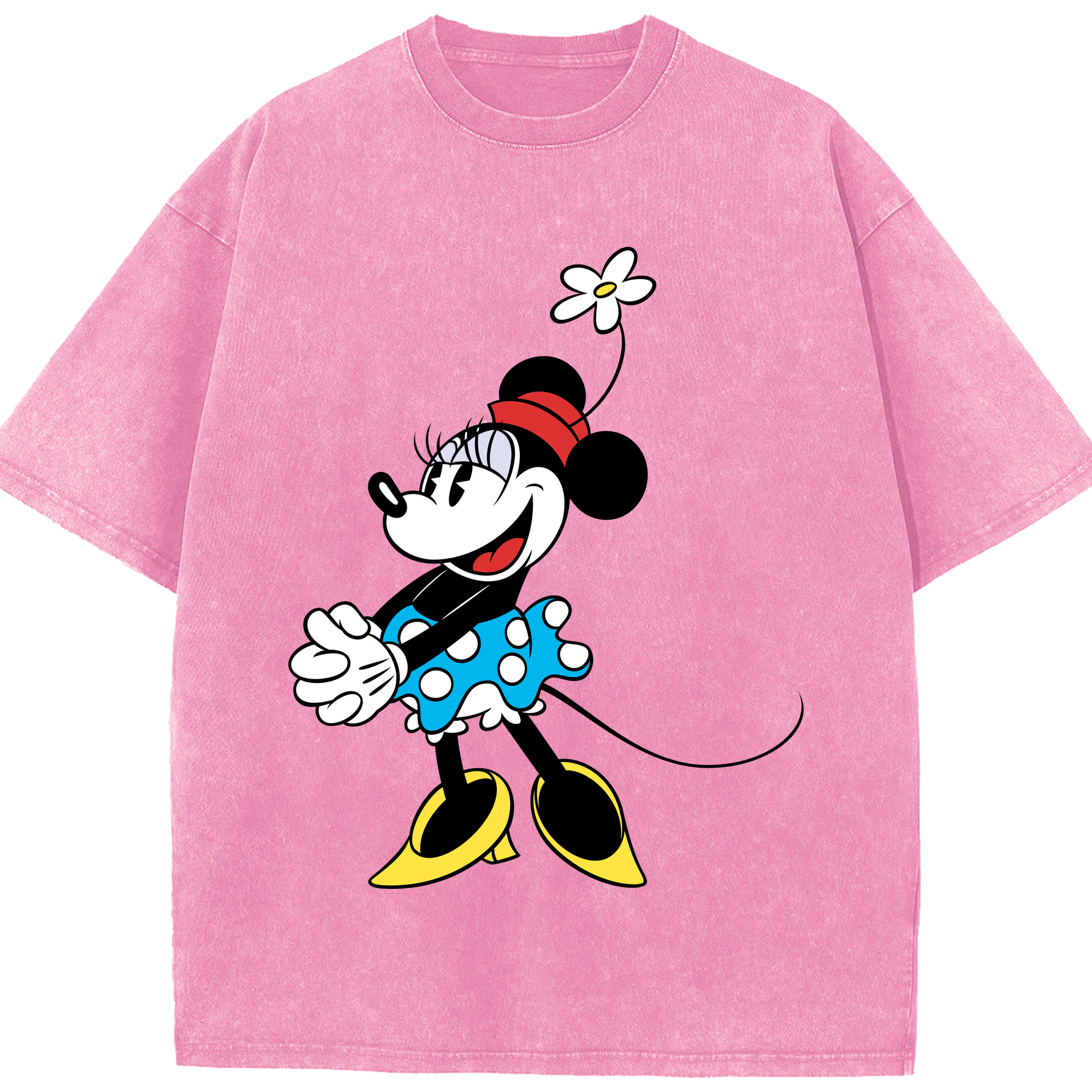 （画像用） ミッキーマウス Mickey Mouse 綿100% ヴィンテージ風 半袖Tシャツ（フロントプリント）